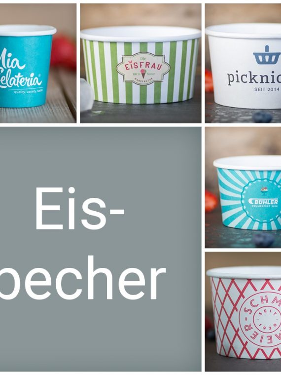 Eisbecher bedrucken